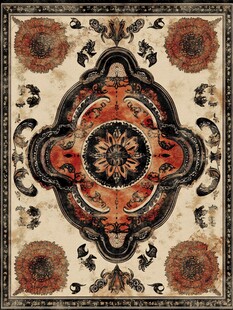 古典花纹精美地毯图案