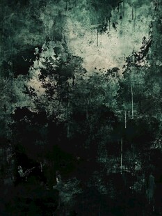 墨绿抽象涂鸦纹理背景图