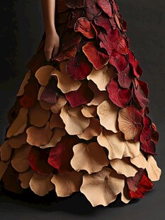 创意花瓣裙装展示