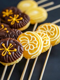 精致糕点棒棒糖 造型精美