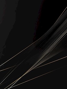 黑色背景金色线条抽象图