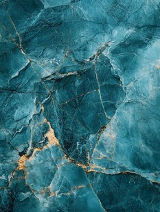 蓝绿大理石纹理背景图