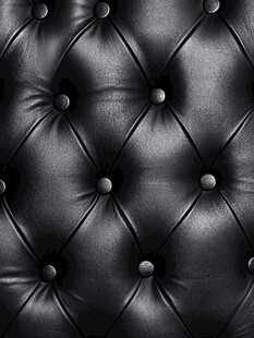 黑色皮革软包纹理特写