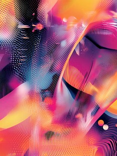 炫彩抽象流体艺术图案