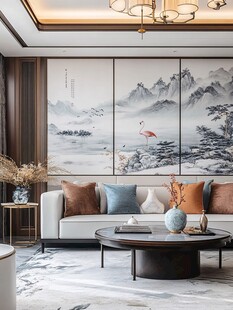 新中式客厅的雅致氛围感