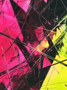 炫彩几何抽象艺术图案