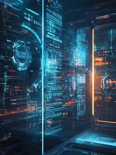 未来科技感的数字化操作界面