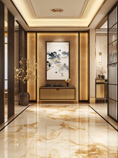 中式奢华入户玄关装饰设计