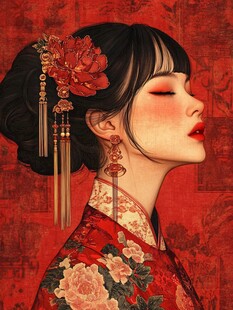 古典中式美人的优雅韵致