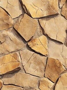 天然碎拼石墙面纹理