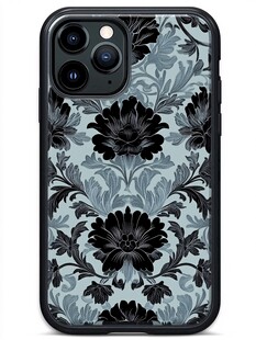 复古花卉图案手机保护壳