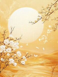 春日暖阳下的烂漫花枝