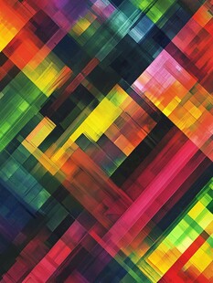 多彩几何线条抽象背景图