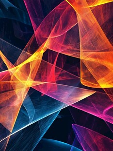 绚丽多彩抽象动感线条图案