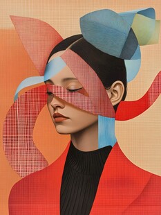 抽象风格女性创意艺术肖像