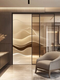 简约玻璃隔断打造雅致空间