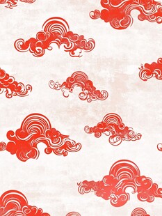 中式传统祥云图案纹理