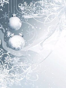 冬日圣诞装饰背景图