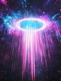 梦幻炫彩宇宙能量光环