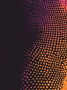 渐变半色调波点背景图案