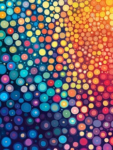 炫彩圆点背景图案设计