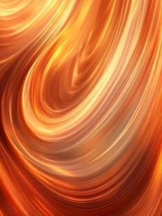 流动炫彩橙色抽象背景图