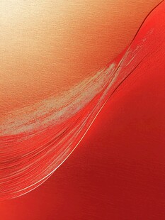 红色渐变流动质感背景图