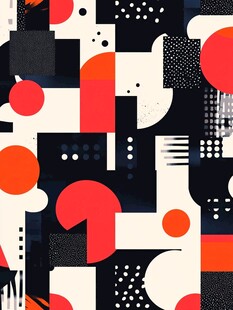 几何抽象图案设计元素