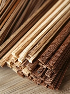 多样木筷整齐排列