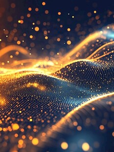 科技感粒子动态波浪背景