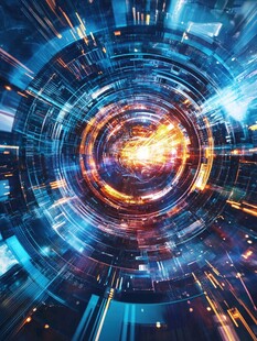 科技宇宙漩涡 未来感画面