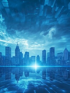 未来都市科技光影景观