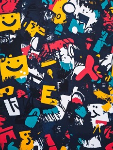 多彩涂鸦风潮流图案设计