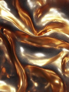 金色光泽波纹质感布料