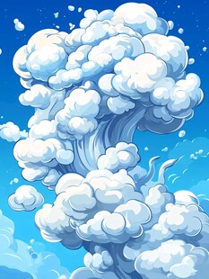 奇幻云朵升腾景观