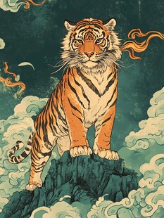 猛虎踞山显王者风范