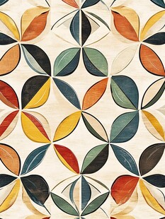 几何图案彩色拼接纹理图