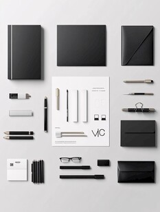 简约风办公用品展示
