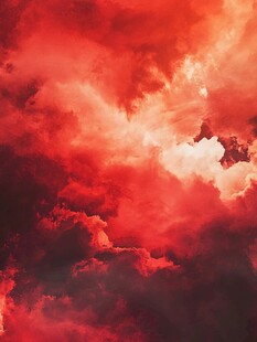 梦幻红色云海景观