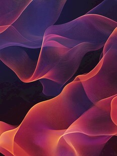 梦幻炫彩流动线条纹理图