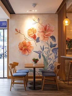 花卉墙饰装点温馨小空间