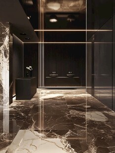 现代奢华大理石浴室空间