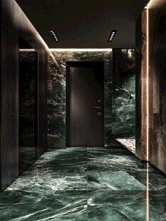 奢华大理石电梯间室内设计