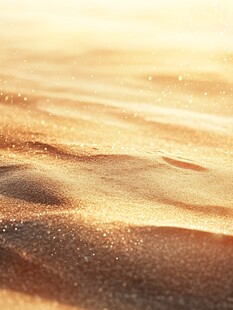 金色沙海 闪耀迷人光芒