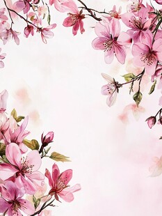 春日烂漫桃花绽放图景