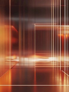 科技感光影线条抽象空间