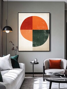 现代简约客厅艺术挂画装饰