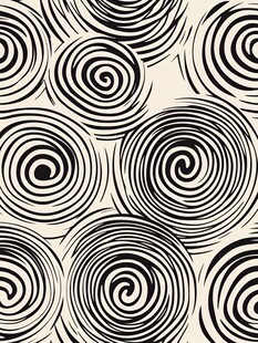 黑白螺旋图案无缝背景