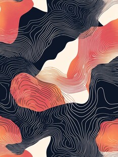 抽象波纹几何图案纹理