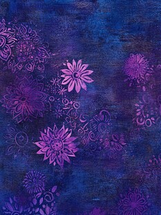 紫色花卉抽象纹理背景图